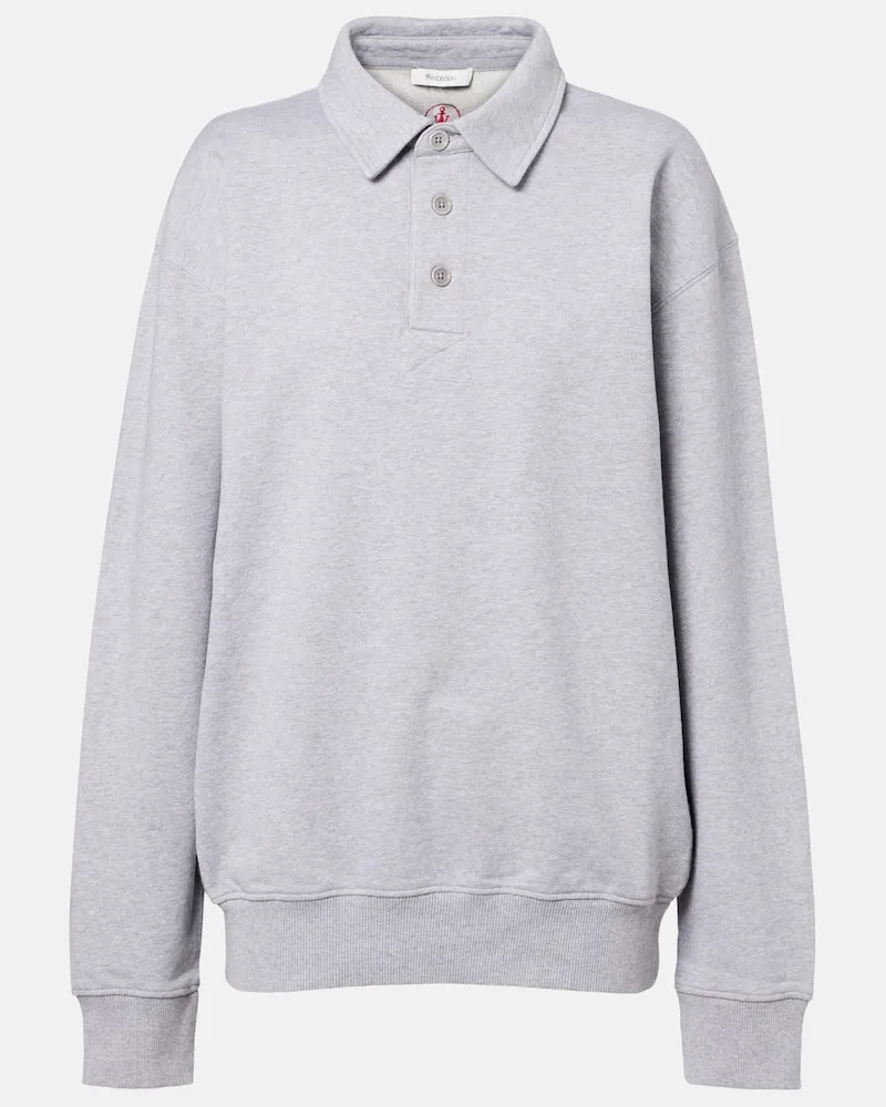J.W.Anderson Besticktes Sweatshirt aus Baumwoll-Jersey Grau