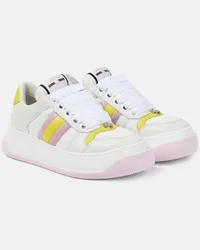 Gucci Sneakers Screener mit Leder Multicolor