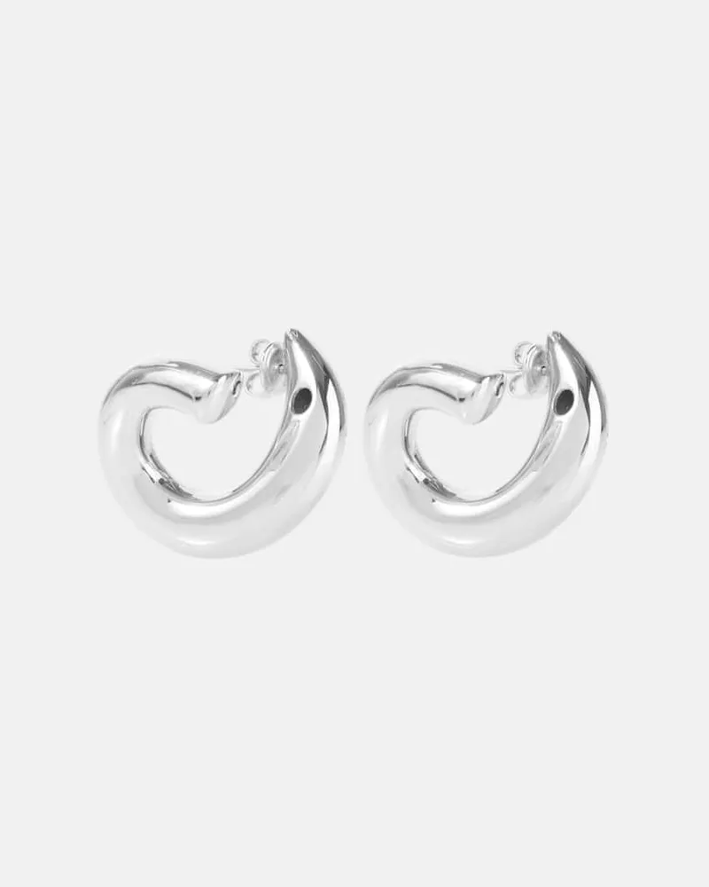 Bottega Veneta Ohrringe Sardine aus Sterlingsilber Silber