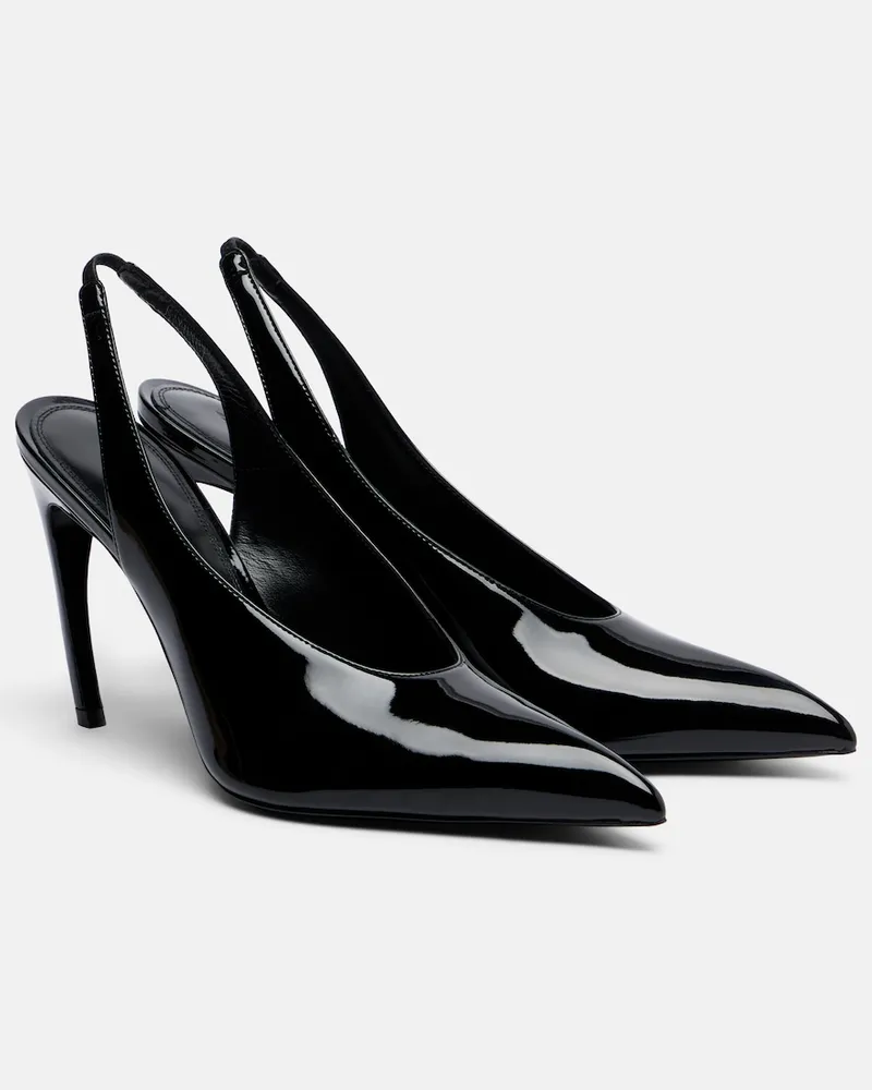 ATTICO Slingback-Pumps Viper aus Leder Schwarz