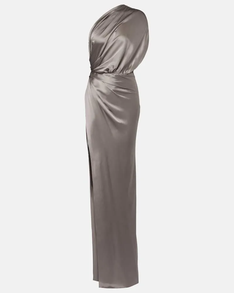 The Sei Robe aus Seidensatin Grau