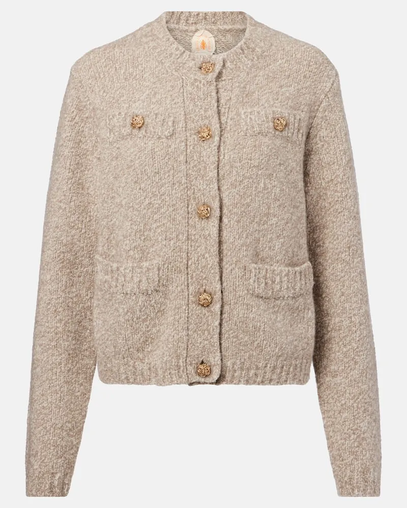 Jardin des Orangers Cardigan aus einem Kaschmirgemisch Beige