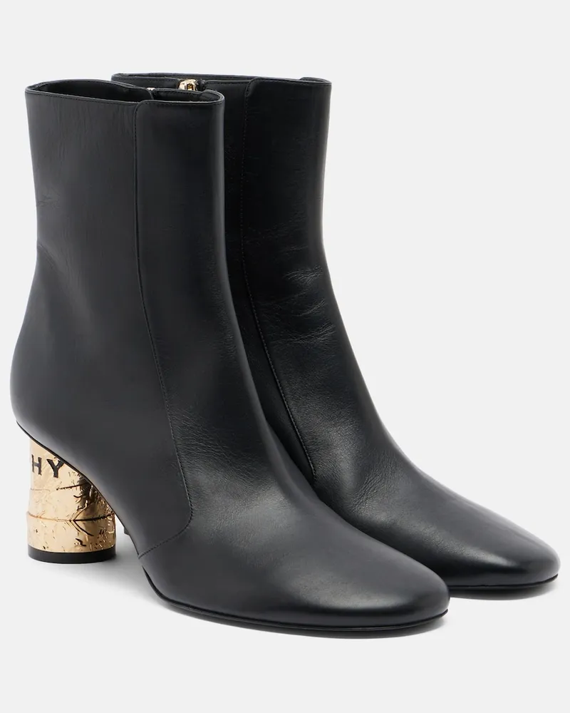 Givenchy Ankle Boots Tape aus Leder Schwarz