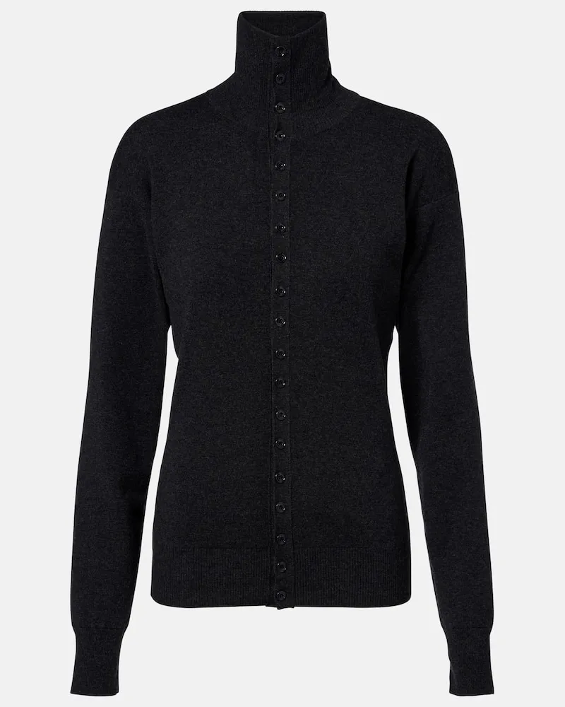 Christophe Lemaire Cardigan aus Wolle Grau