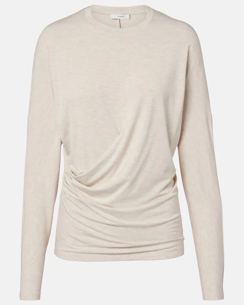 Vince Top aus Jersey Beige