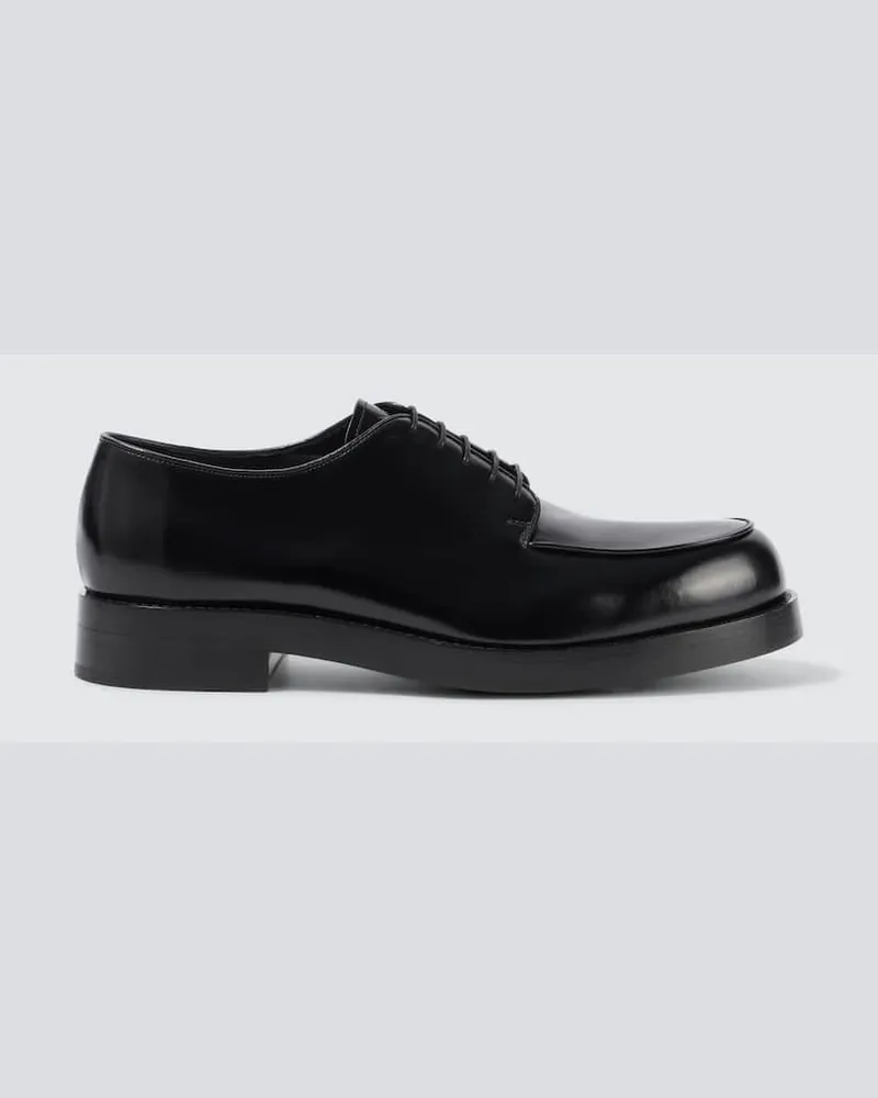 Prada Schnürschuhe aus Leder Schwarz