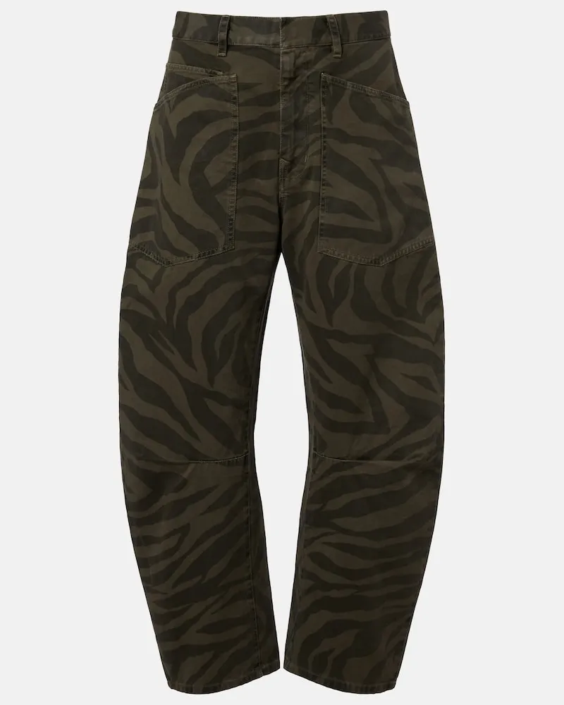 Nili Lotan Cropped Jeans Shon Grün