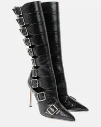 Paris Texas Stiefel Tyra 105 aus Leder Schwarz