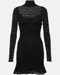 Tom Ford Minikleid aus Haekelstrick Schwarz