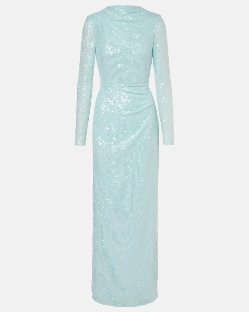 Erdem Robe mit Pailletten Blau