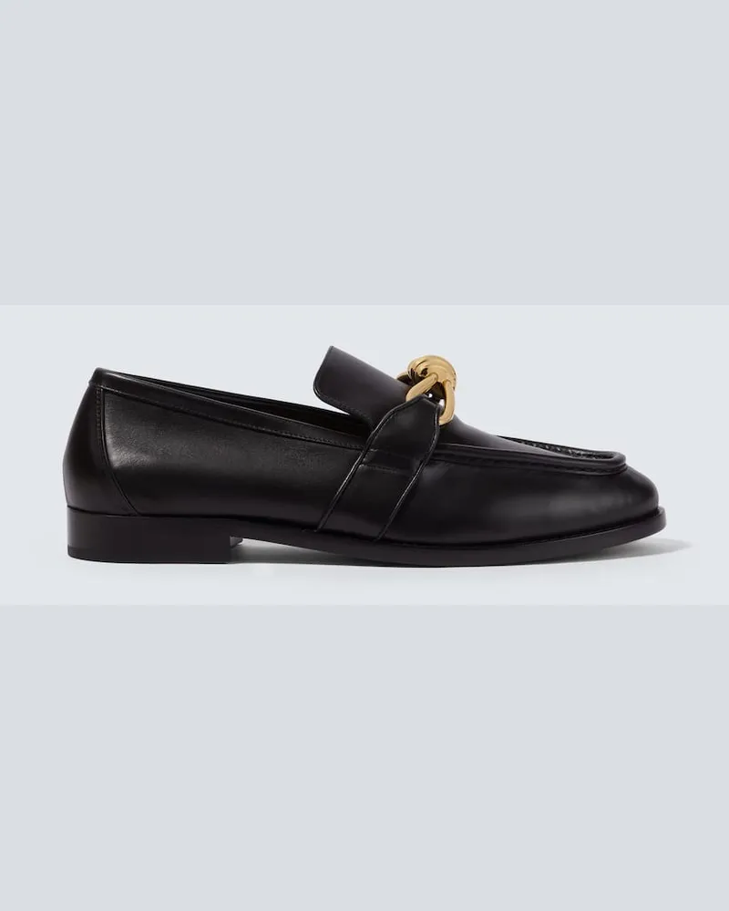 Bottega Veneta Loafers Astaire Knot aus Leder Schwarz