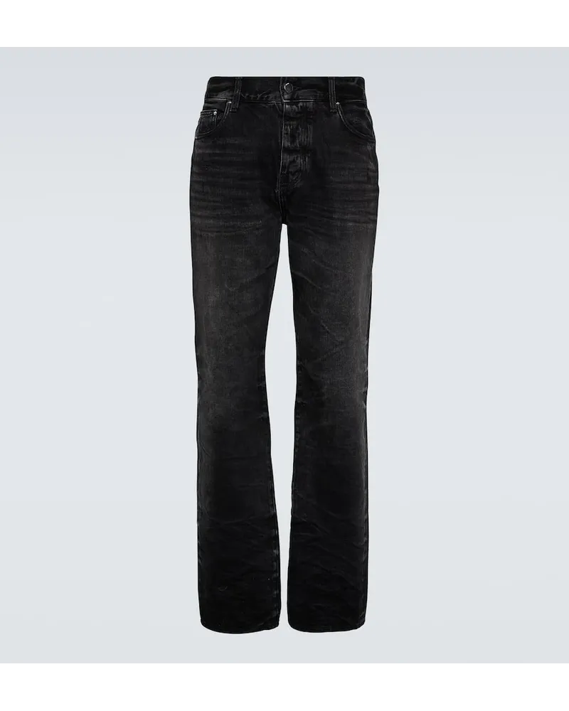 Amiri Straight Jeans Stack Schwarz