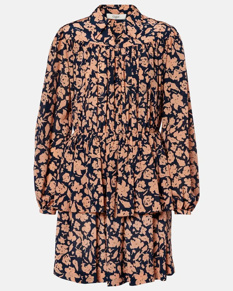 Chloé Chloé Minikleid aus Seide Rosa