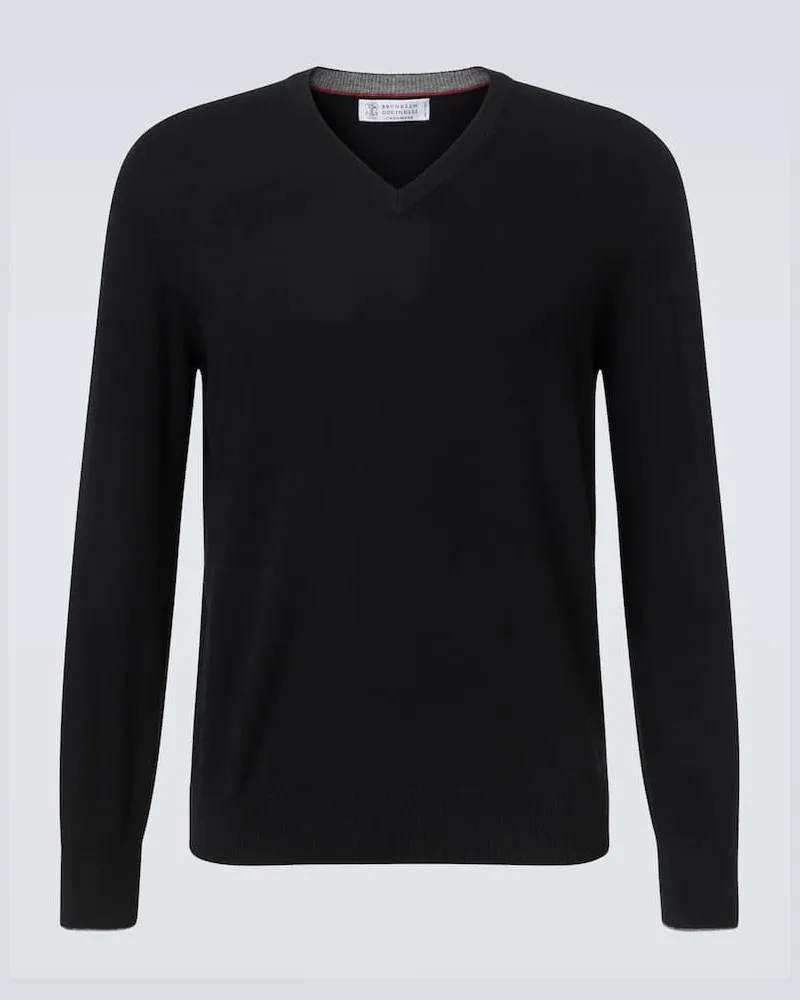 Brunello Cucinelli Pullover aus Kaschmir Schwarz