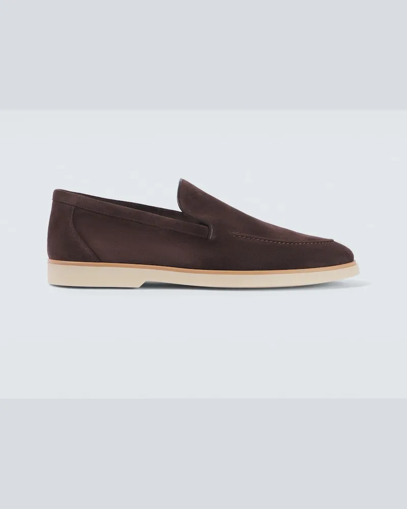 Magnanni Loafers Calpe aus Veloursleder Braun