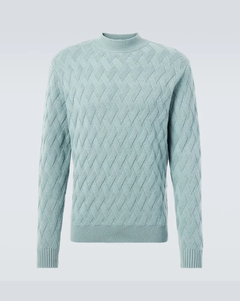 ALLUDE Pullover aus Wolle und Kaschmir Blau