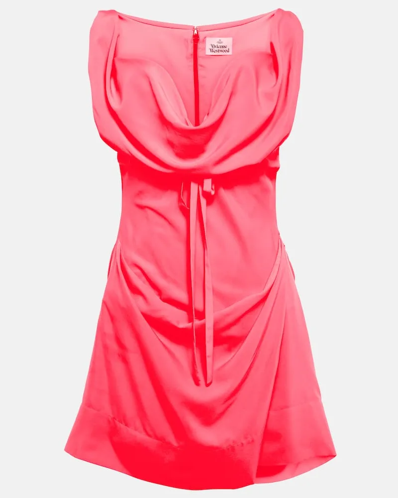 Vivienne Westwood Minikleid aus Crêpe Rosa