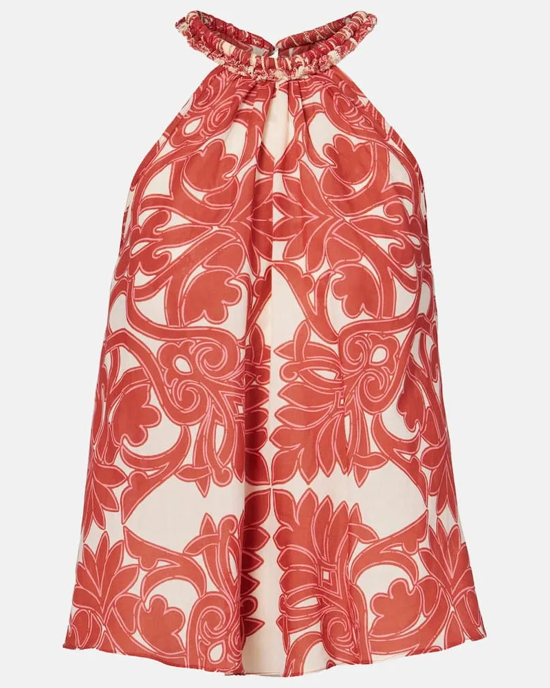 Poupette St Barth Top Noreen aus Baumwolle Rot