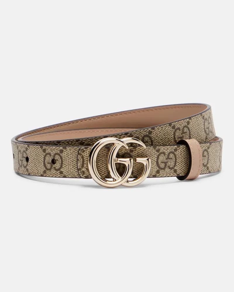 Gucci Wendbarer Gürtel GG Marmont Beige