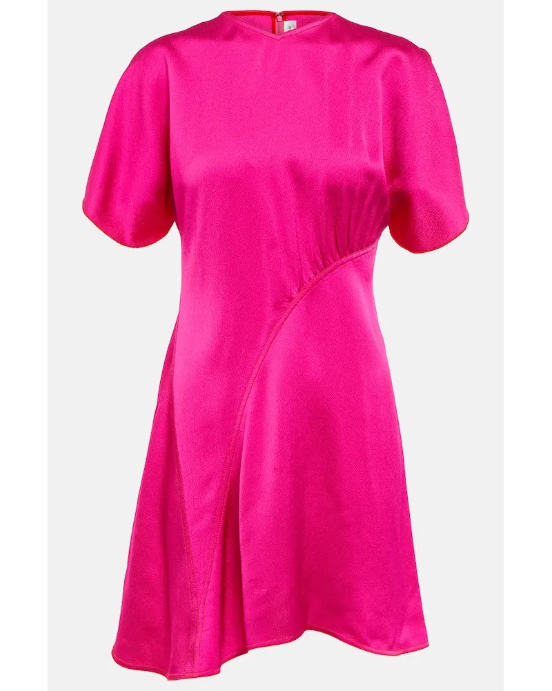 Victoria Beckham Minikleid aus Satin Pink
