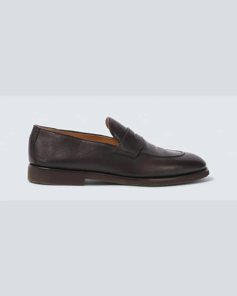 Brunello Cucinelli Loafers aus Leder Braun