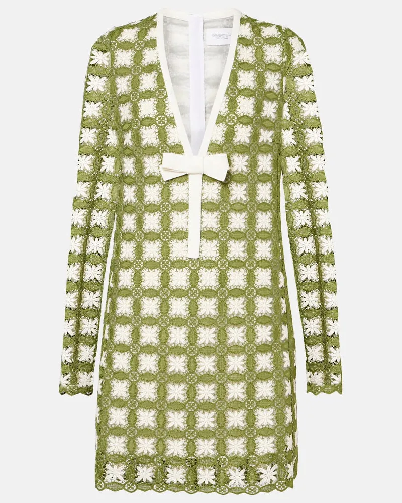 Giambattista Valli Minikleid aus Strick Grün