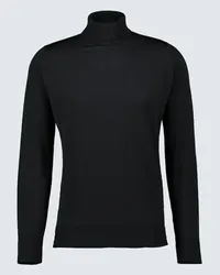 John Smedley Pullover Richards aus Wolle Schwarz