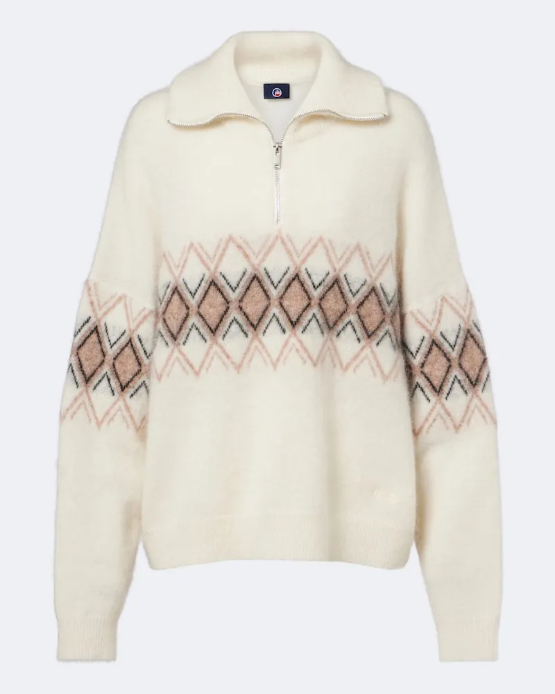 FUSALP Pullover Mireva aus einem Mohairgemisch Weiß