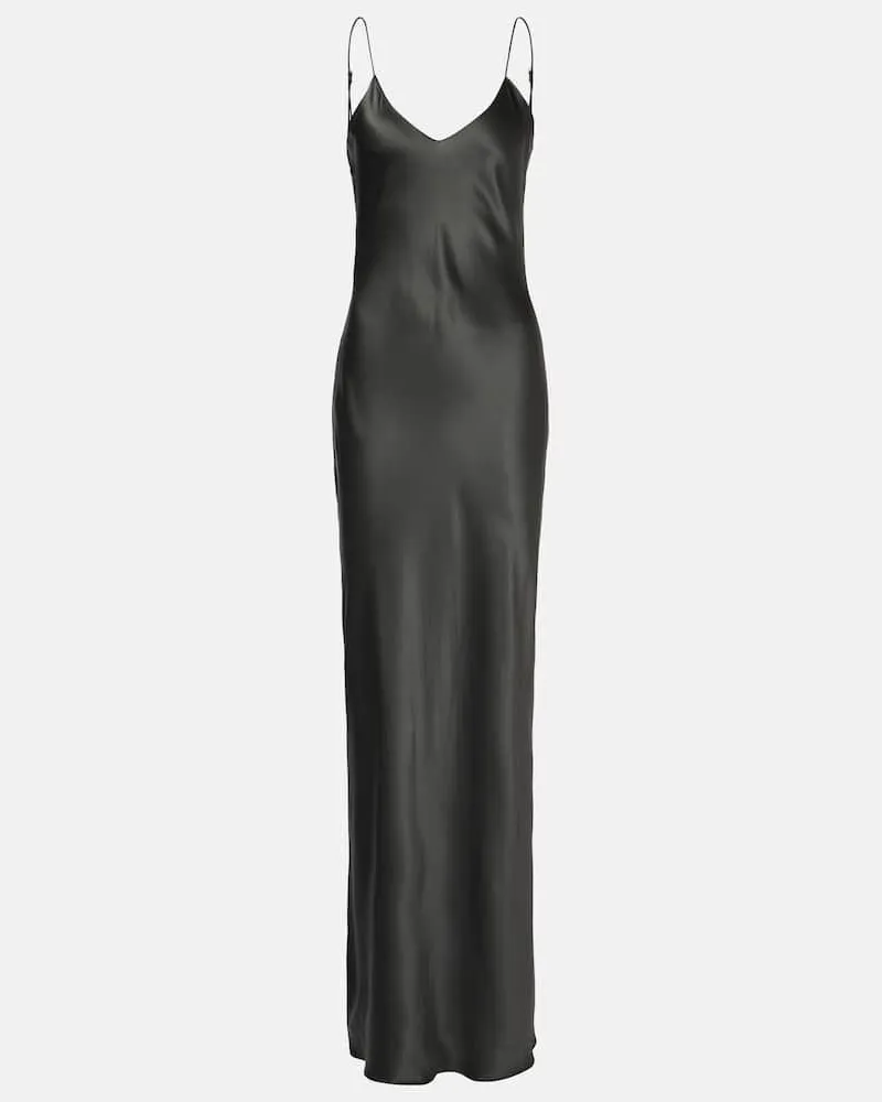 Nili Lotan Slipdress aus Seide Grün