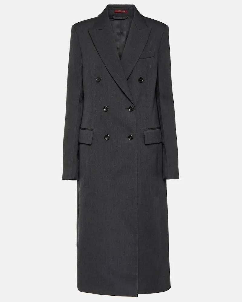 Gucci Mantel aus Wolle Schwarz