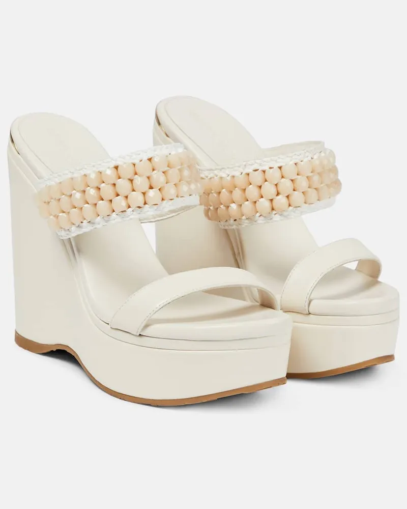 Jimmy Choo Wedge-Sandalen Amoure Wedge 130 Neutral