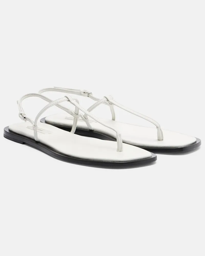 Totême Sandalen aus Leder Weiß