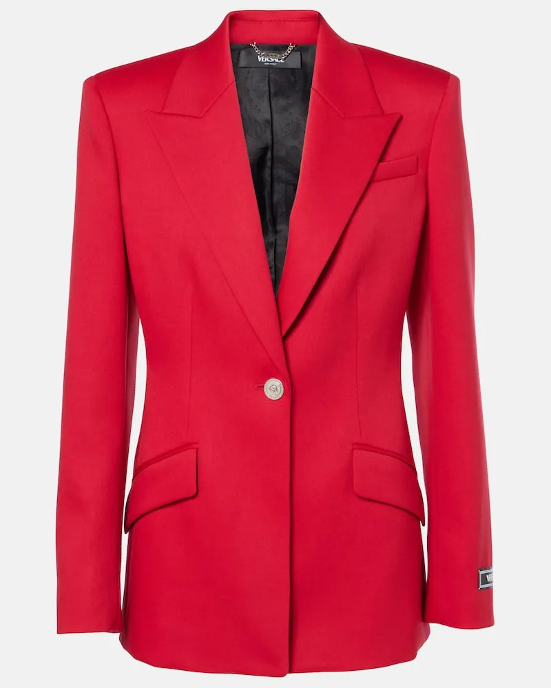 Versace Blazer aus Wolle Rot