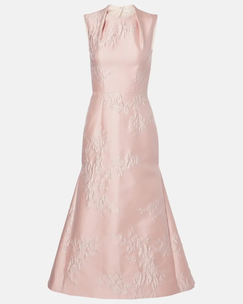 EMILIA WICKSTEAD Cocktailkleid Kissa aus Jacquard Pink