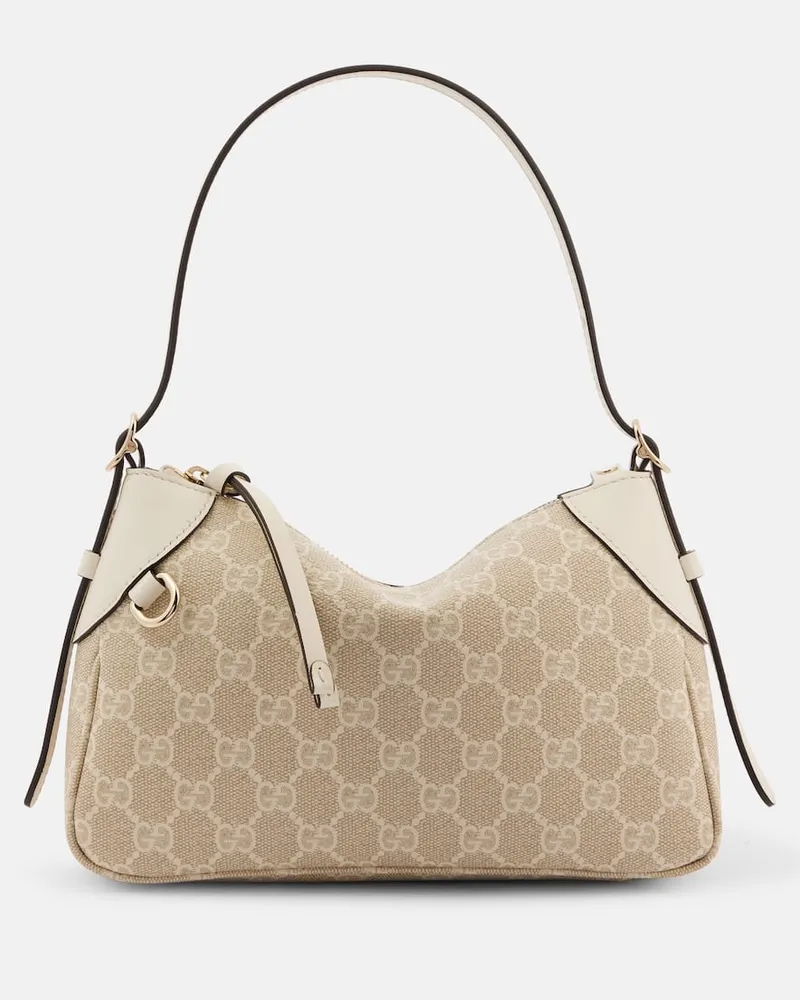 Gucci Schultertasche GG Emblem Small Beige
