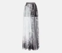 Maxirock aus Seidenchiffon