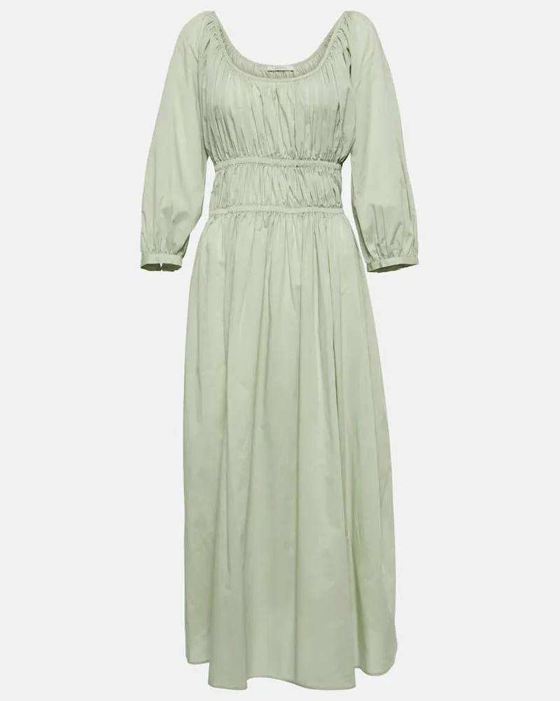ASCENO Midikleid Andros aus Baumwolle Grün