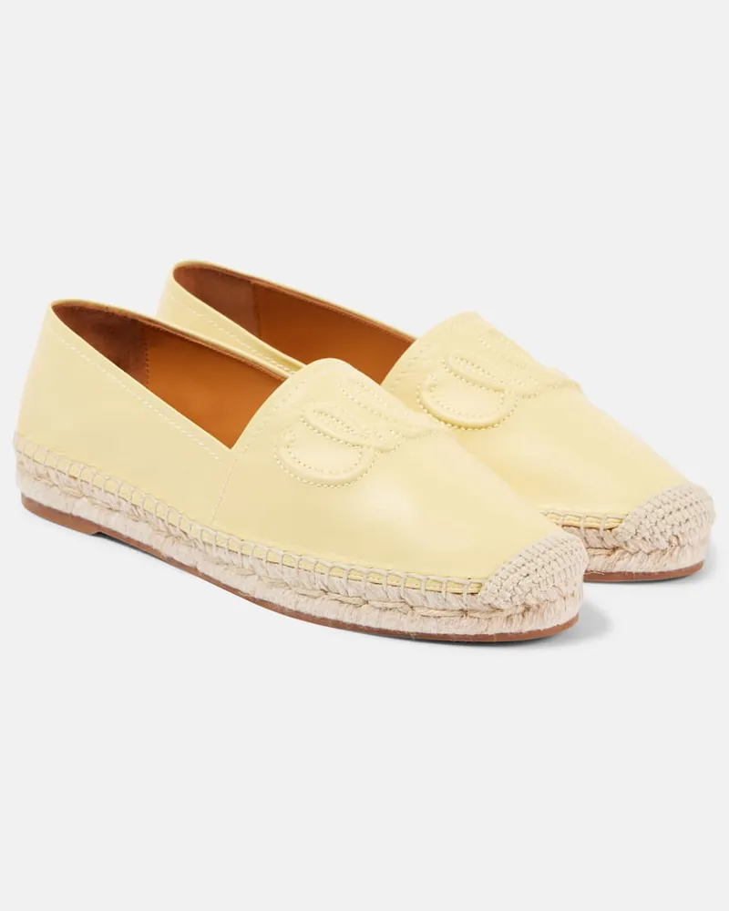Chloé Chloé Espadrilles Isla aus Leder Gelb