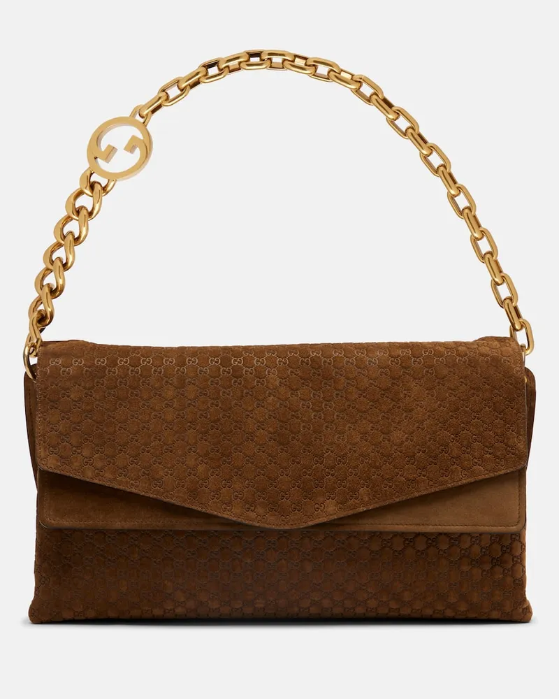 Gucci Schultertasche Interlocking G Large Braun