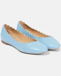 Chloé Chloe Ballerinas Lauren aus Leder Blau