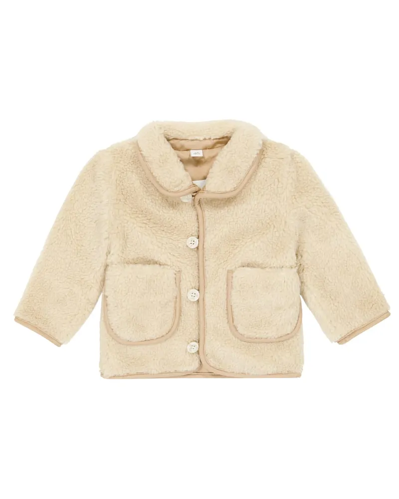 Burberry Baby Jacke aus Faux Shearling Beige