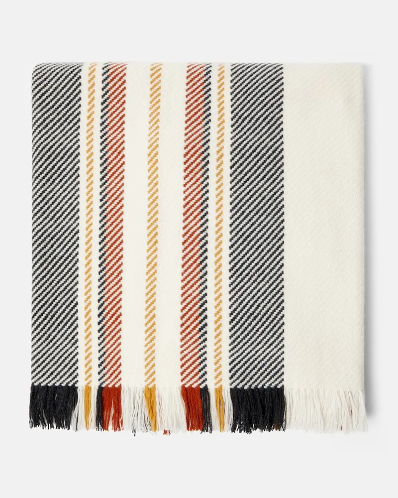 Loro Piana Decke aus Kaschmir Weiß