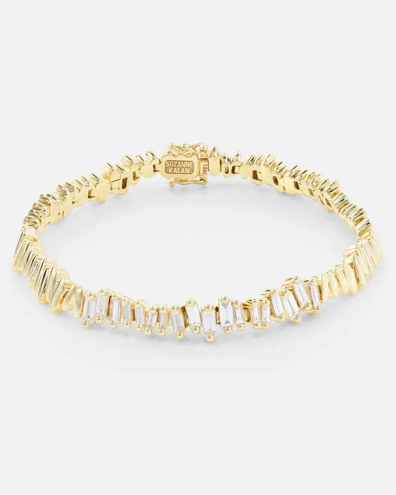 Suzanne Kalan Armband aus 18kt Gelbgold mit Diamanten Gold