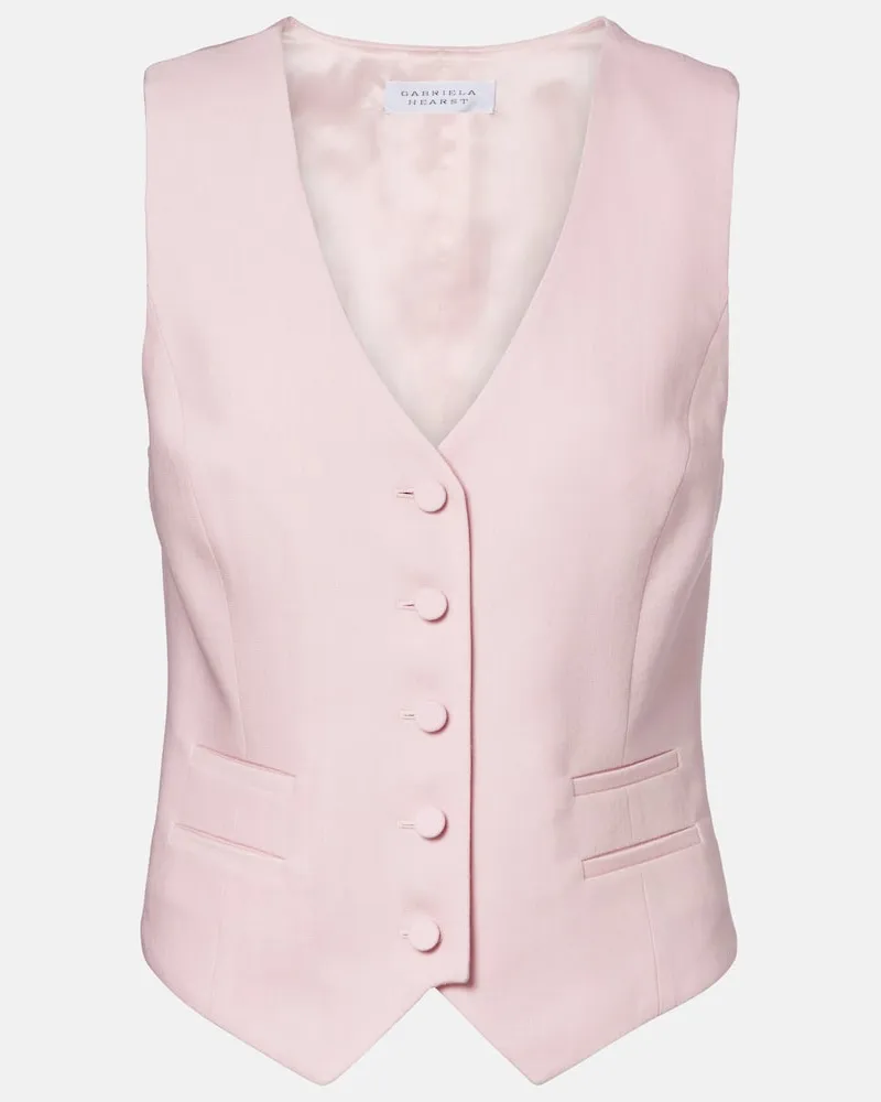 Gabriela Hearst Weste aus Wolle Rosa