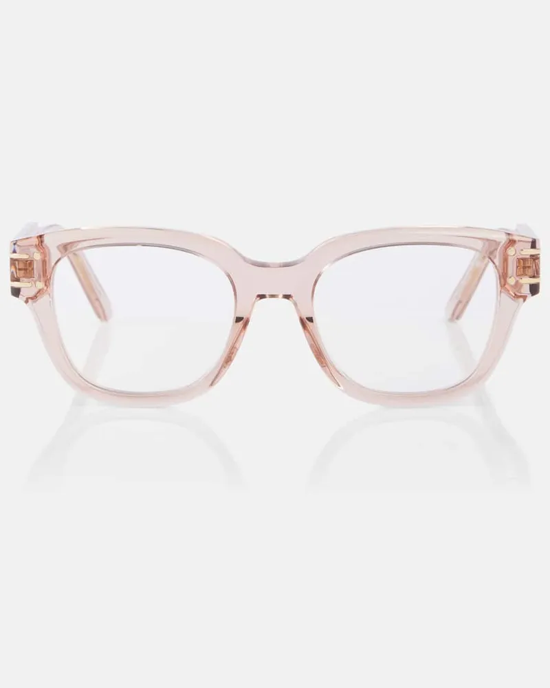 Dior Eckige Brille DiorSignature S6I Pink