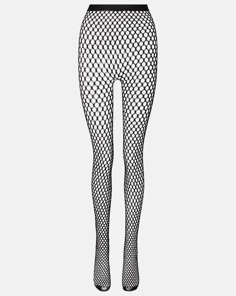 WARDROBE.NYC Strumpfhose RHW Web aus einem Wollgemisch Schwarz