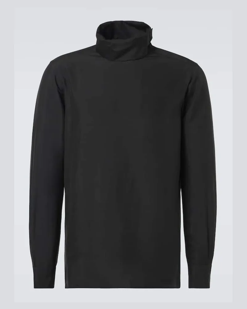 Tom Ford Rollkragenpullover aus Seide Schwarz