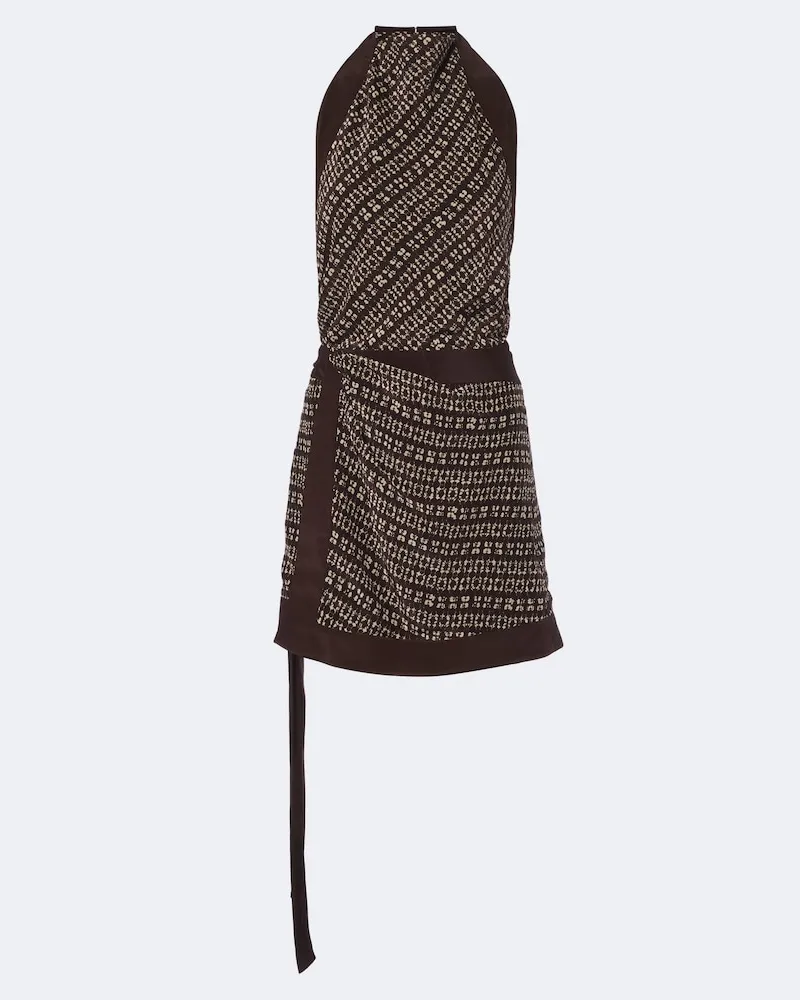SIR Bedrucktes Minikleid Astrid Braun