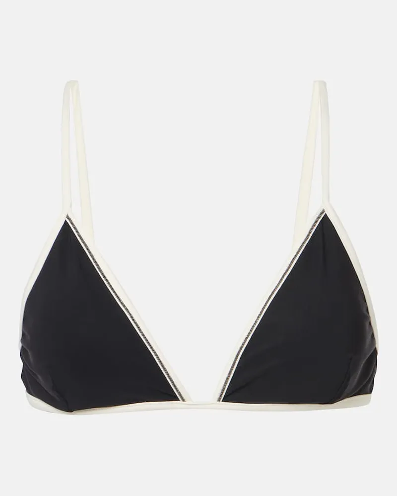 Brunello Cucinelli Bikini-Oberteil Schwarz