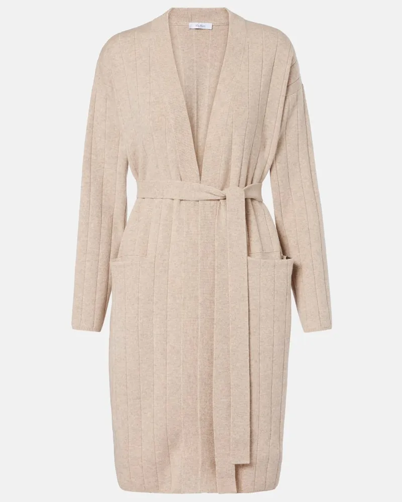 Max Mara Cardigan Giusto aus Kaschmir Beige